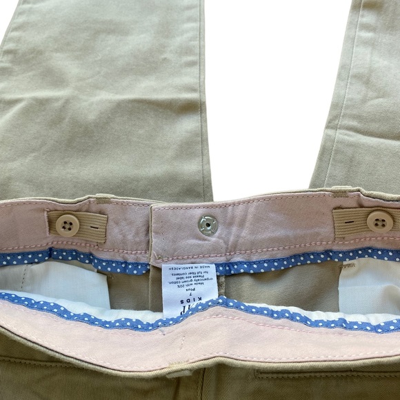 GAP Girl’s Khaki Lived-In Uniform Pants Size: 7 PLUS - Picture 6 of 9